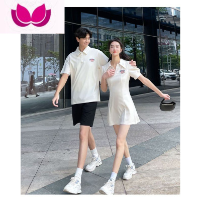 七斓特别的情侣装夏装高级感一裙一衣套装polo衫t恤短袖不一样2023女