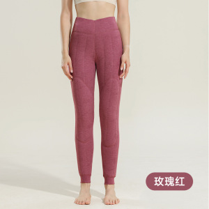 100%羊毛绗缝保暖裤女加绒加厚-20度冬季护膝护腰棉裤女东北过冬