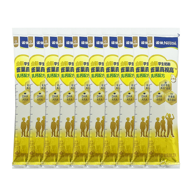 雀巢真视高金装学生奶粉高钙叶黄素25g*10条散装