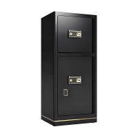 德尚伟业保险柜家用全钢防盗保险箱珠宝柜办公柜黑金1.2米上下门电子指纹锁