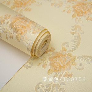 BONJEAN现代简约田园无纺布壁纸 欧式温馨客厅卧室婚房 电视背景墙D墙纸