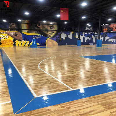 康力强室内体育运动木地板篮球馆实木木地板羽毛球馆木地板