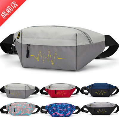 L&M腰包男士运动背包户外单肩斜挎包女多功能韩版潮胸包手机包时尚休闲