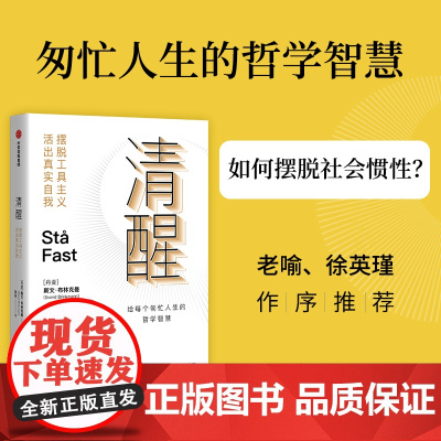 清醒 摆脱工具主义 活出真实自我 斯文·布林克曼 著 老喻、徐英瑾作序 清醒哲学 正版书籍