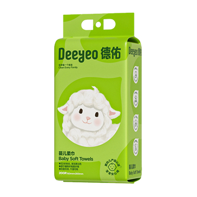 德佑绵柔巾200片*1包柔软亲肤萌萌羊悬挂式ZHZ04679