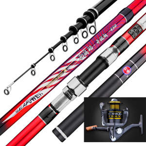 光威矶钓竿碳素长节4.5 5.4 6.3米矶钓杆抛竿劲浪矶升级版3号矶钓手海两用鱼竿纺车轮大导眼过太空豆