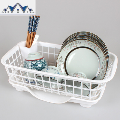 厨房碗柜塑料北欧沥水碗架装碗筷收纳箱放碗盘餐具收纳盒置物架子 三维工匠