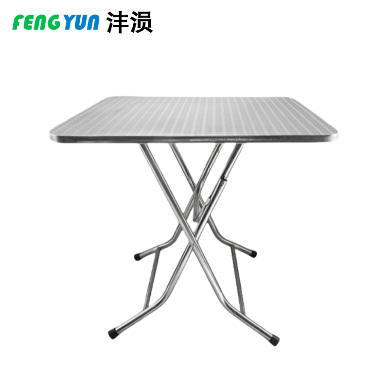 沣涢 不锈钢连体方台桌 80x72cm 张
