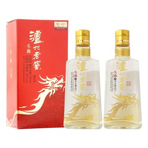 2019年泸州老窖头曲逸彩52度165ml*2瓶浓香型白酒