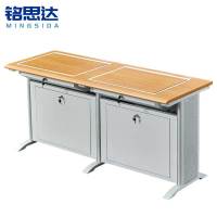 铭思达翻转电脑桌双人位张