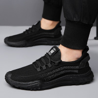 运动鞋男2025夏季新款飞织网面男鞋透气男士休闲网鞋跑步鞋男