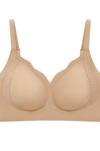 粉底液隐形内衣女小胸提拉聚拢薄款字母果冻胶软支撑痕裸感文胸