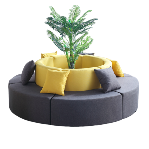 迅众 圆型沙发2000mm 办公沙发个性创意培训机构休息接待洽谈区办公室休闲休息商务会客接待 圆型沙发 2000mm