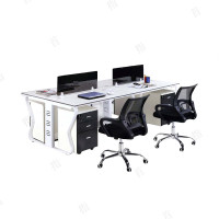 首指(SZ)办公职员桌 四人位钢架办公桌 JP-059