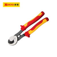 波斯(BOSI)VDE绝缘电缆钳剪(10"/250mm)把
