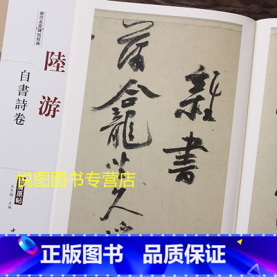 [正版]陆游自书诗卷 历代名家碑帖经典超清原帖彩色放大本 行草书碑帖 学生成人毛笔书法临帖练字书籍 王冬梅主编中国书店