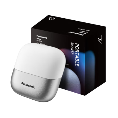 松下小方盒剃须刀电动便携往复式刮胡刀磁悬浮马达三刀头生日礼物教师节中秋节礼物送男士 ES-CM30白色