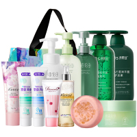 半亩花田/蔻斯汀/娜丽丝/诗裴丝/舒客 洗护沐口腔清洁 防晒护理礼包 12件套 1620ml+1290g