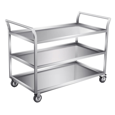钰春鹏 不锈钢(三层款)置物架带轮移动款收碗车 950*500*950mm /1个