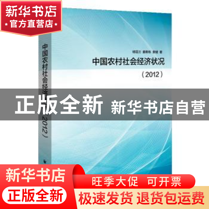正版 中国农村社会经济状况:2012 杨冠三,姜斯栋,娄健著 上海远