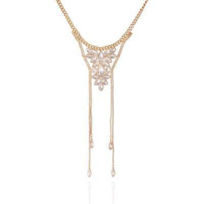 GUESS长款时尚项链女款流苏设计闪耀马蹄石风格饰品