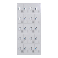 乙壬收纳柜财务档案柜资料柜加厚文件柜办公室带锁铁皮柜二十门更衣柜