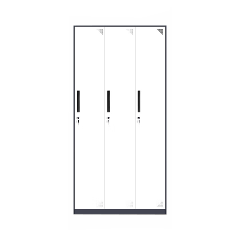 豫仲迈 钢制灰白套色宿舍储物柜三门更衣柜/台