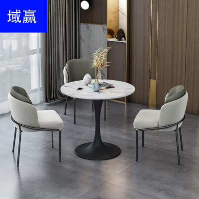 域赢洽谈桌椅组合接待桌椅小圆桌子简约休闲餐桌椅1桌2椅