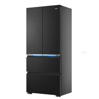 海尔多门冰箱BCD-510WGHFD1BXZU1 510升风冷变频 1级能效玉墨银钢化玻璃面板 电脑控温自动除霜多开设计