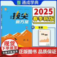 25春小学拔尖新方案 语文四年级4年级下 人教版部编版 通成城学典