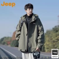 JEEP吉普春夏冲锋衣男外套美式休闲2025新款宽松户外三防风夹克男