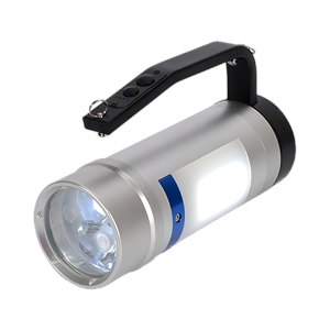 简鼎JD6311D 主灯2x12W侧灯2x6W DC22.2V IP68 5700K手提式探照灯(计价单位:个) 银色