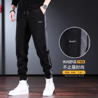 美式灯芯绒裤子男秋季新款宽松束脚修身休闲卫裤_955