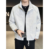 立领夹克新款痞帅高级感春秋款高品质男装早秋冲锋衣外套男款