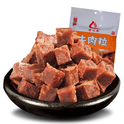老川东五香味牛肉粒95g袋装牛肉干零食四川特产办公室零食休闲零食