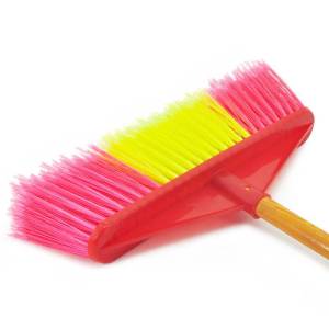 信森洛 木杆塑料 硬毛扫把 1把(加厚直五排)