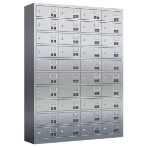 攸形不锈钢餐盘柜40门钥匙款1350*400*1800mm台