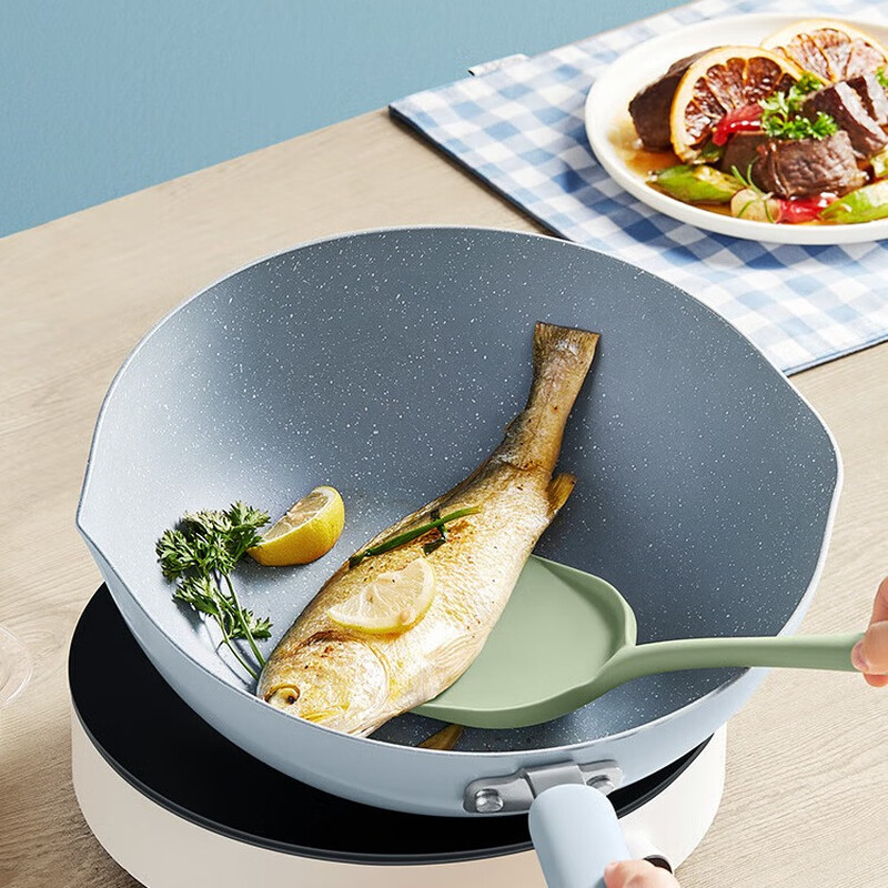 炊大皇 冰川蓝不粘炒锅CG28BC