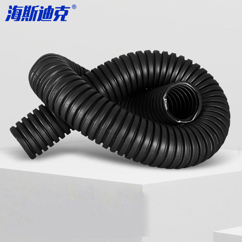 海斯迪克 PP阻燃塑料波纹管电线电缆保护套穿线管 AD25(内径20mm)100米