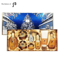 韩国(Whoo)后 圣诞套装 拱辰享水乳霜眼霜精华限量祛黄平衡水油企划版 保湿补水平衡 护肤化妆品套装