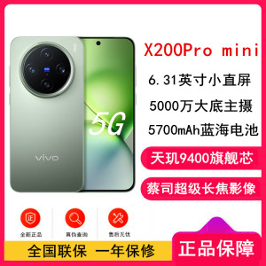 vivo X200 Pro mini 钛青 16GB+512GB 天玑9400芯 5G 蔡司超级长焦90W快充 5700毫安大电池 手机