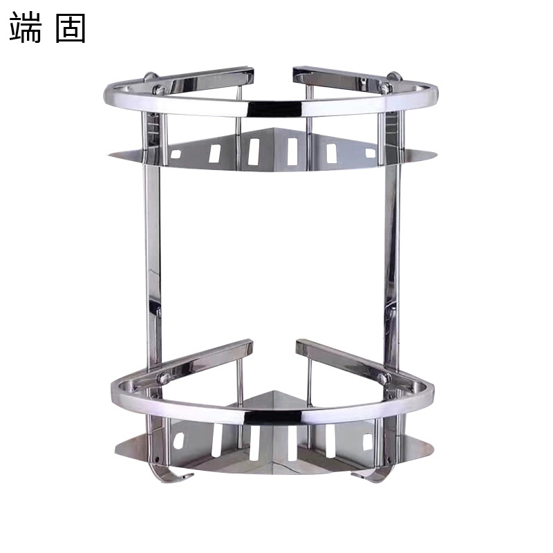 端固 304不锈钢浴室架壁挂转角架 双层(304不锈钢) 个