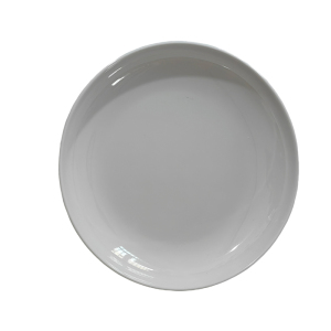 炯毅 盘子陶瓷菜盘子鱼盘家用可爱吃菜碟子 密胺瓷 圆盘 22.5cm 个