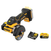 得伟20V锂电无刷手持切割锯一电一充5.0电池(DCS438N-5x1)套