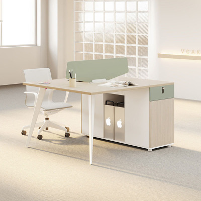 创世人 莱茵系列办公桌屏风职员桌电脑桌1.2m