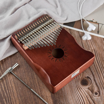 卡林巴琴拇指琴17音初学者入门乐器卡灵巴琴kalimba手指琴大音量-微笑萌兔