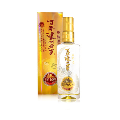泸州老窖百年窖龄 窖龄60年 52度125ml*4 浓香型小酒版