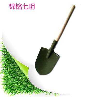 厂工兵铲锹军锹木柄工兵锹铁锹尖锹野营救生锹_8