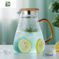 冷水壶玻璃可高温加厚水壶凉水杯家用日式凉白开大容量凉水壶套装 FENGHOU 1600ML单壶(加厚)