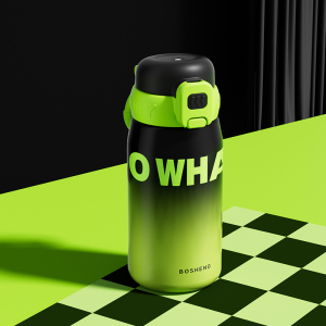 网红保温杯耐高温316防摔校园男女学生水杯外出家居便携吸管杯子